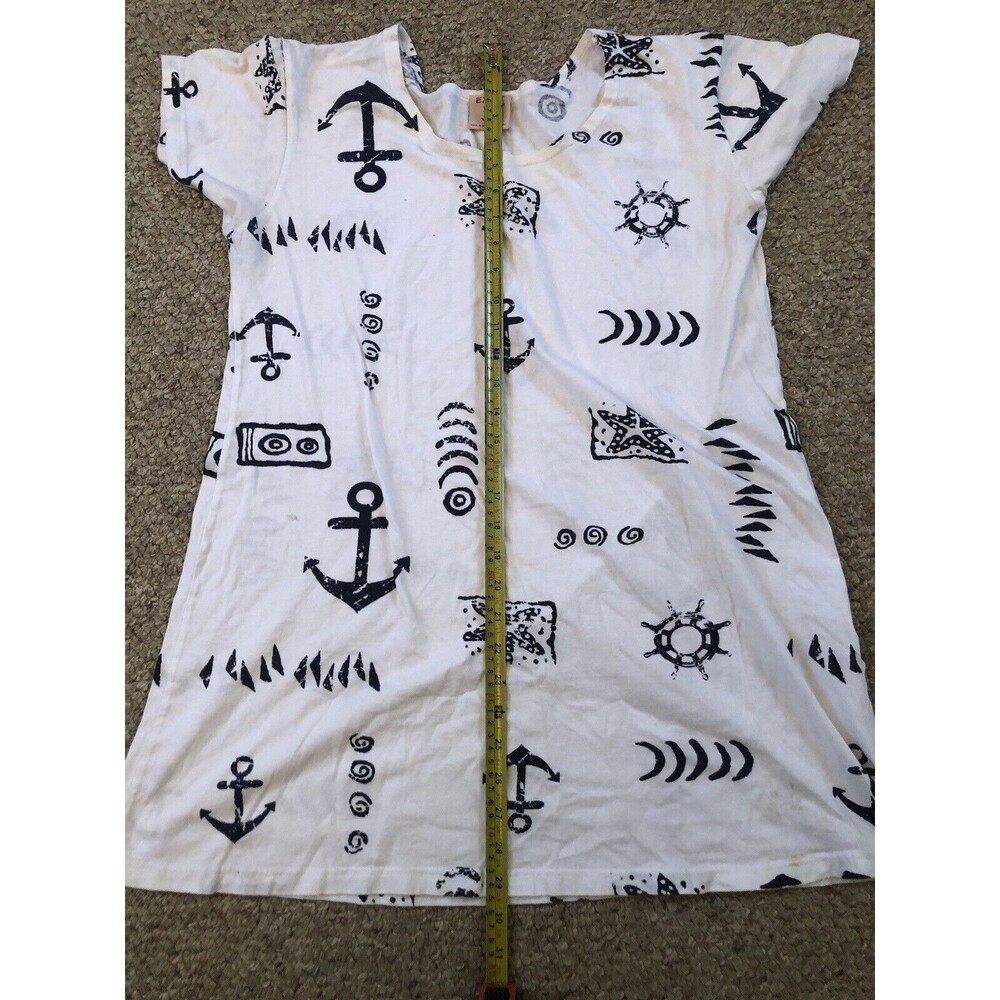Exist Womens Short Sleeve Pullover Tunic Blouse White & Black Size LG - Picture 4 of 6